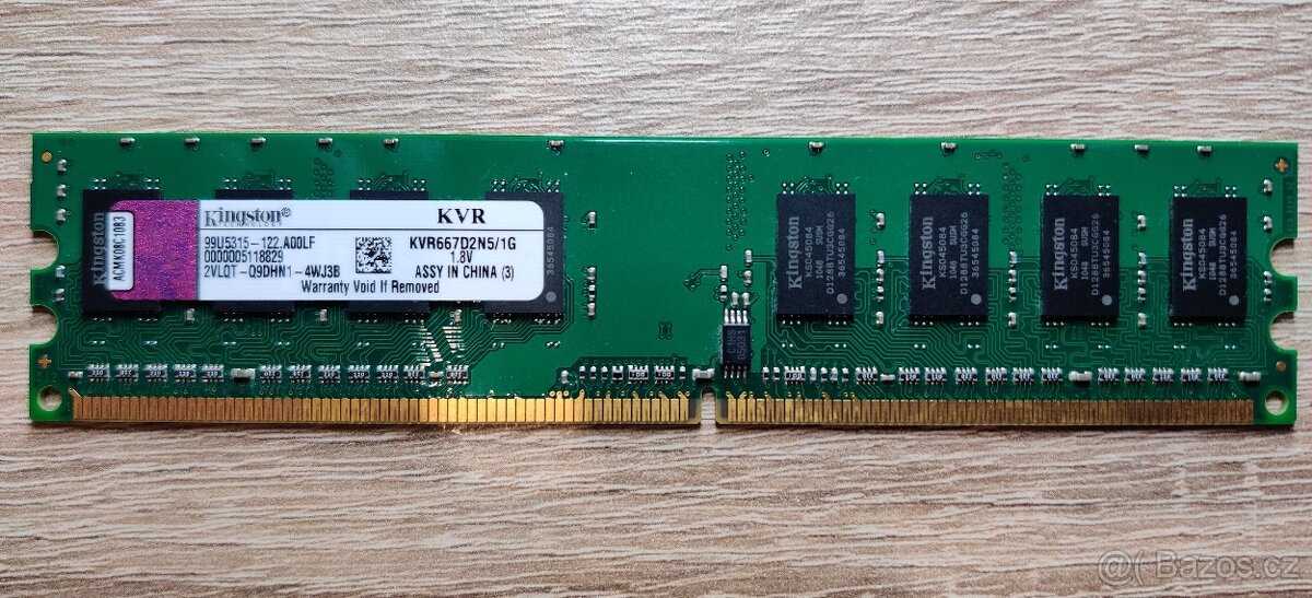 Paměť DDR2 Kingston