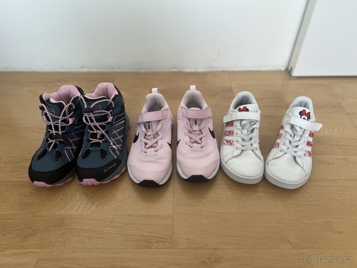 Boty pro holčičku (nike, adidas, alpine pro)