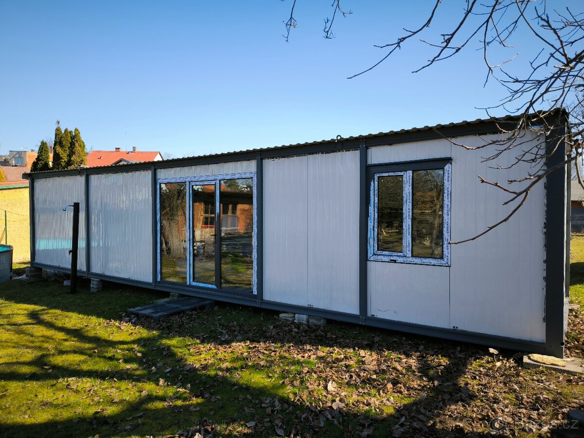 Obytný kontejner 12 x 3m, Chata, komerční objekt