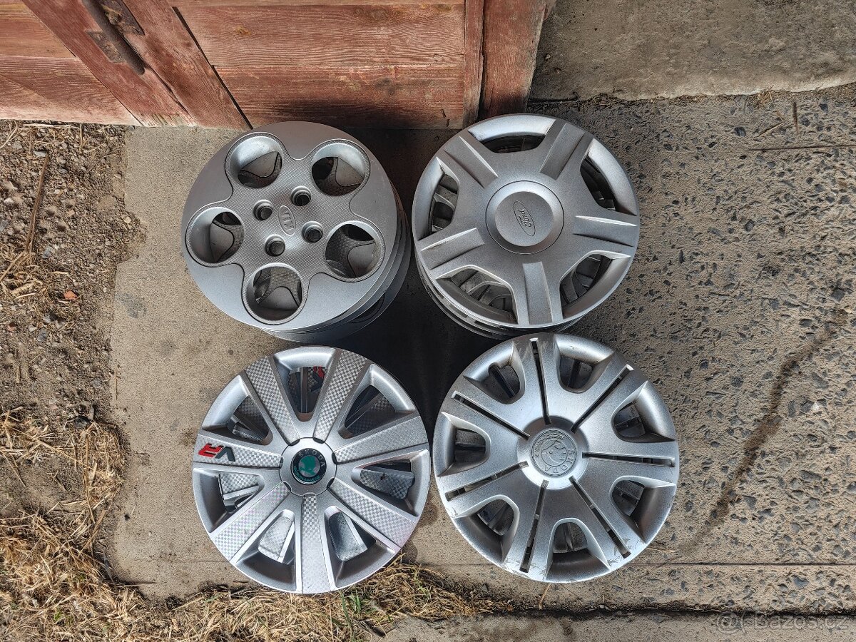 Prodám poklice, sady 14", 15" a 16" na vozy různých znače