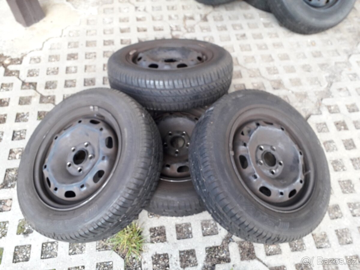 FABIA,VW....LETNÍ KOLA 165/70/14-VÝBORNÝ STAV