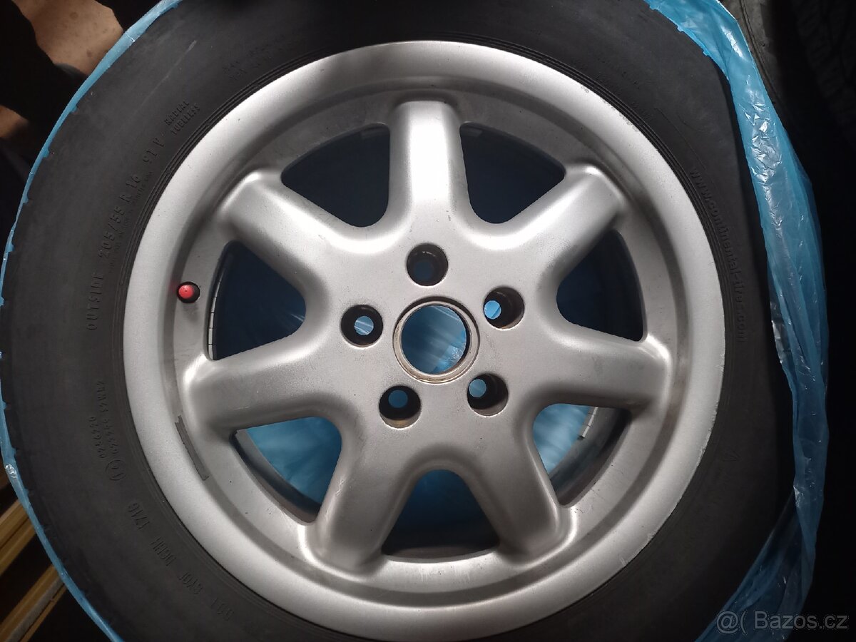4x alu kola 5x112 r16 + letní pneu 225/55 R16