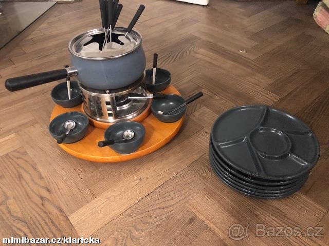 LUXUSNÍ SADA NA FONDUE + TALÍŘKY