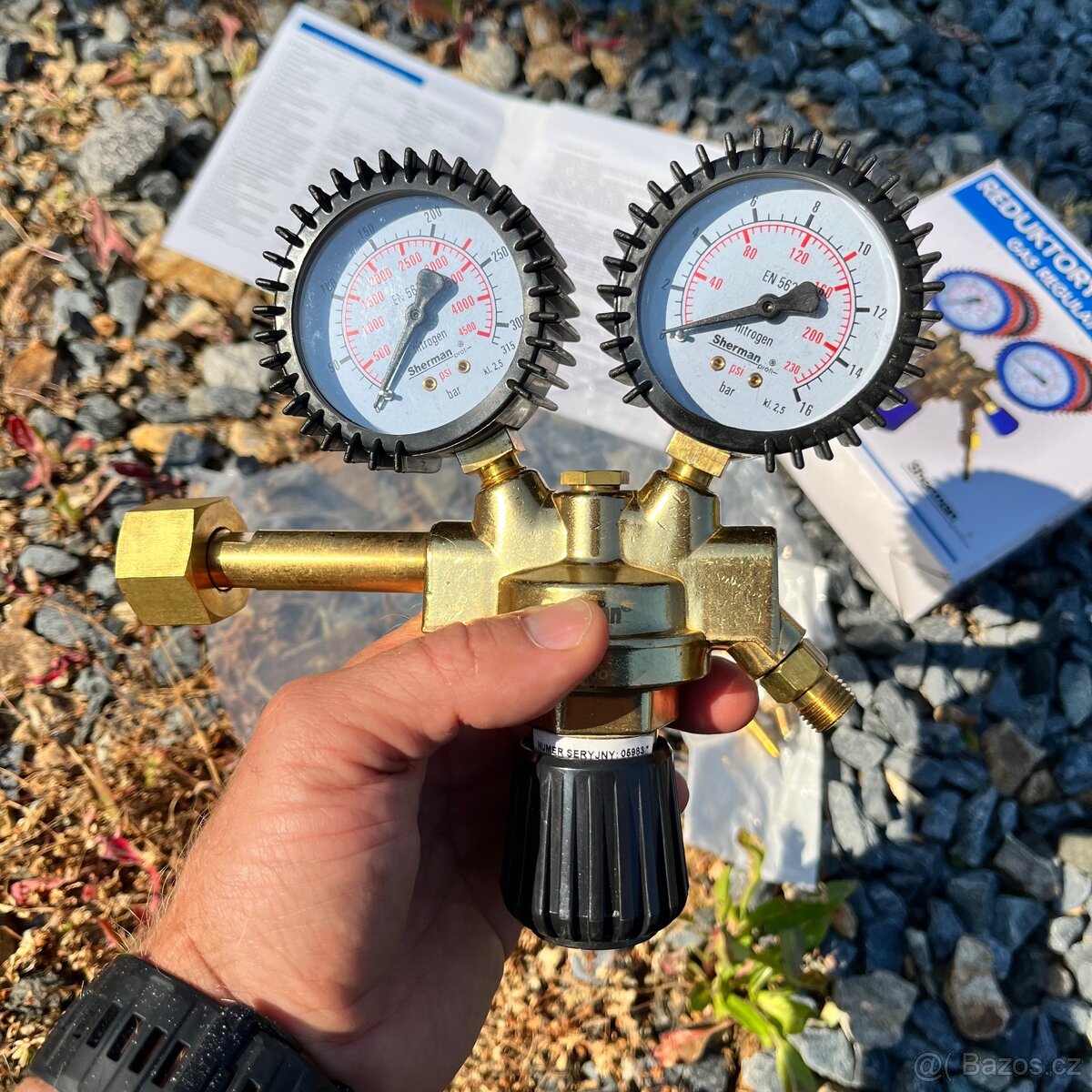 redukční ventil Dusík Nitrogen AZOT 10 BAR