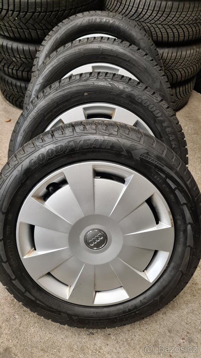 OCEL KOLA R16 - 5x112 originál zimní AUDIA3, VW GOLF, ŠKODA.