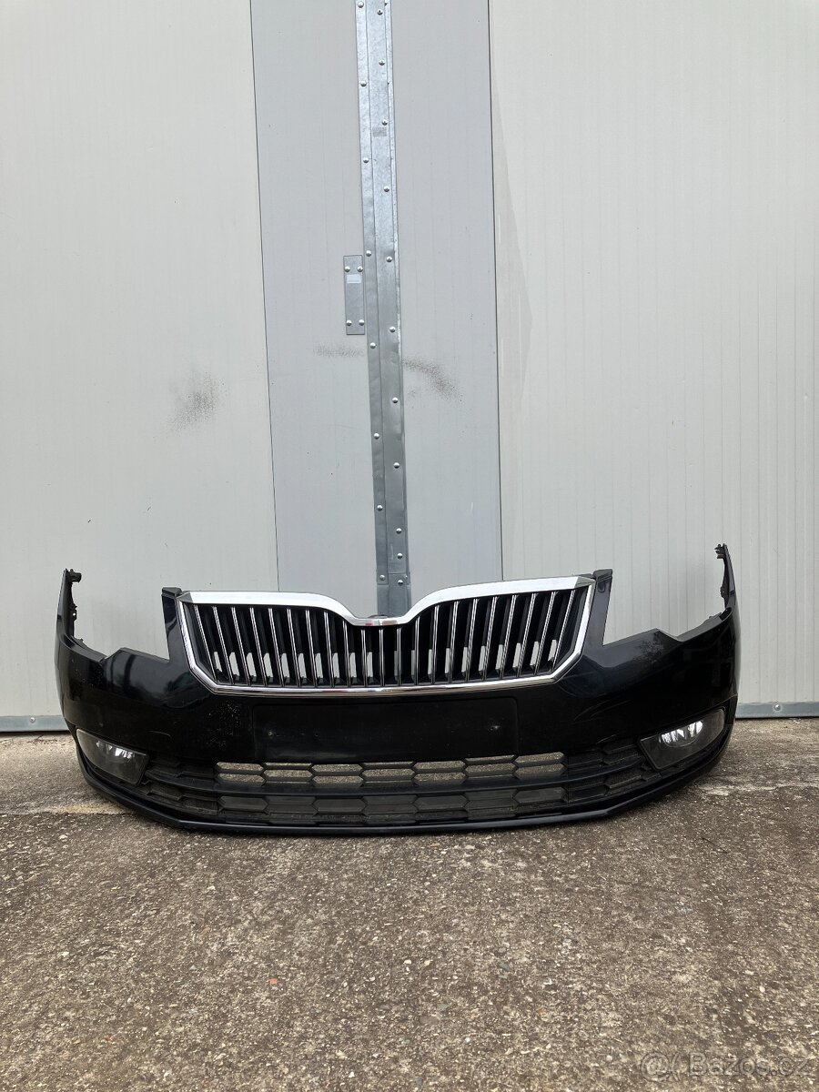 predni naraznik skoda superb ii 13-15 cerny maska