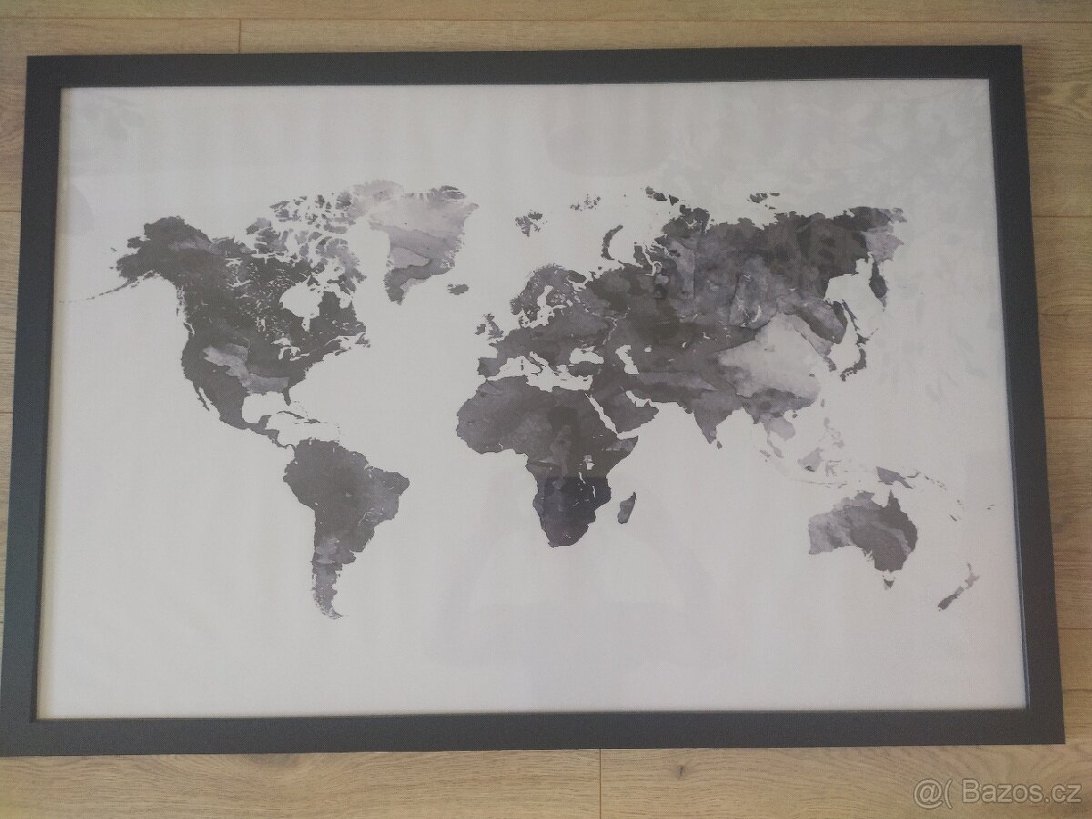 Plakát kontinenty 60x90 cm
