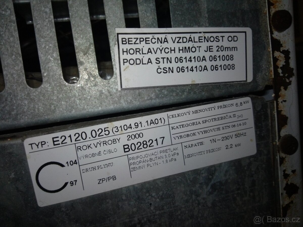 Sporák plyn elektro