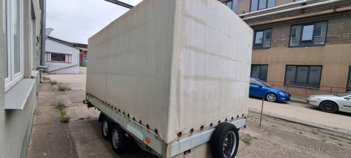 Bržděný plachtový přívěs GAPA 1600KG, 390x190cm