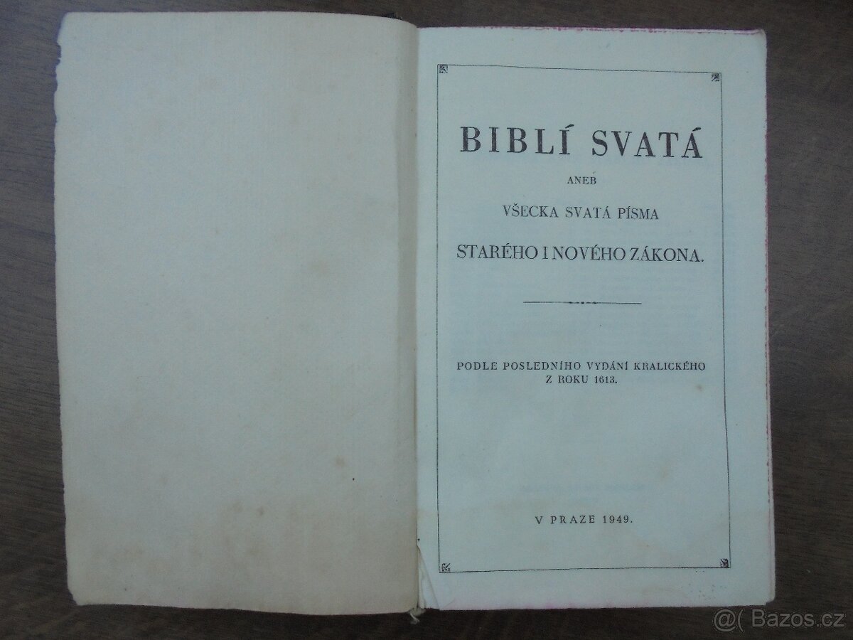 stará Biblí svatá