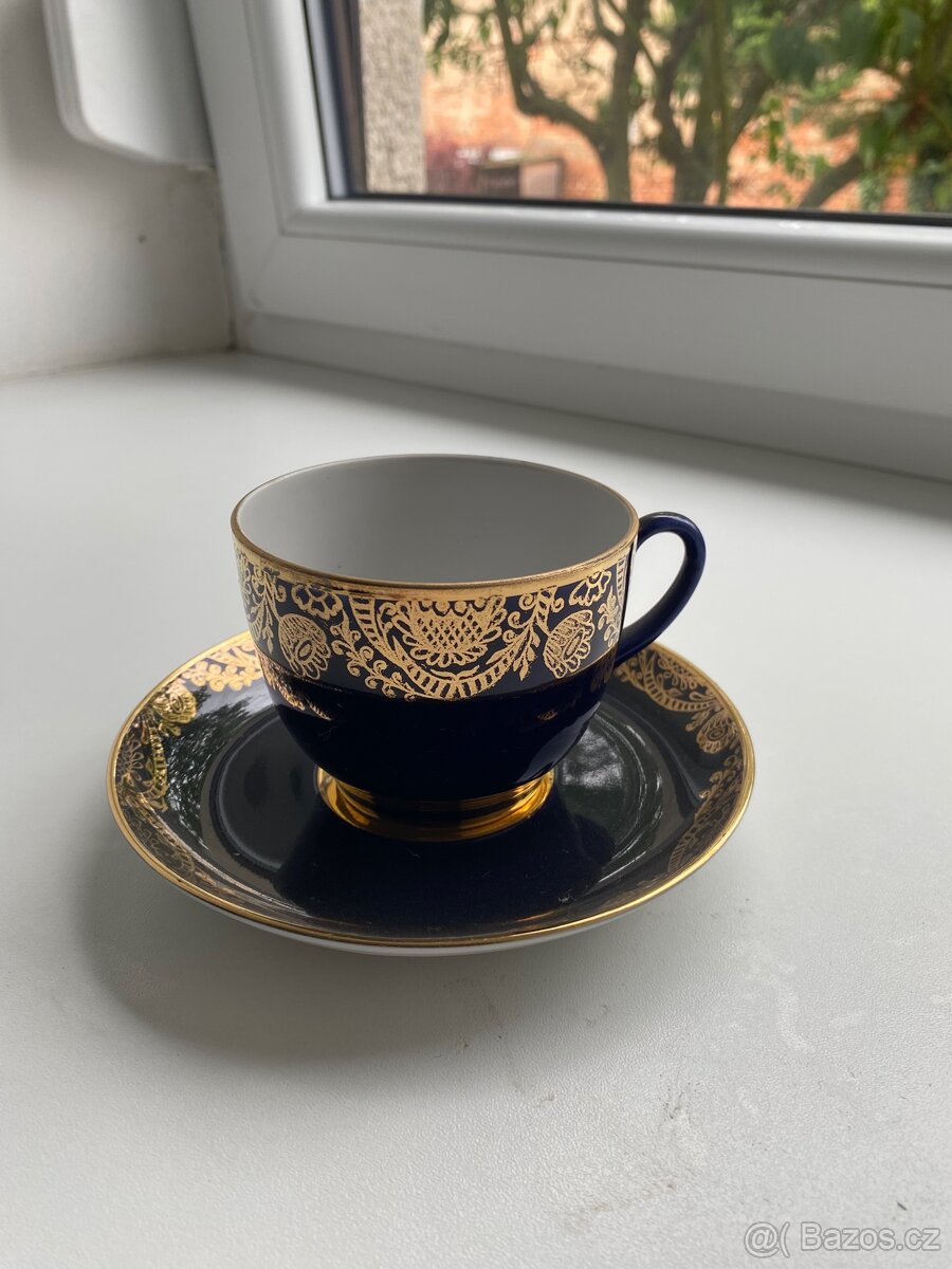 Porcelánový šálek s podšálkem - Leningradská porcelánka