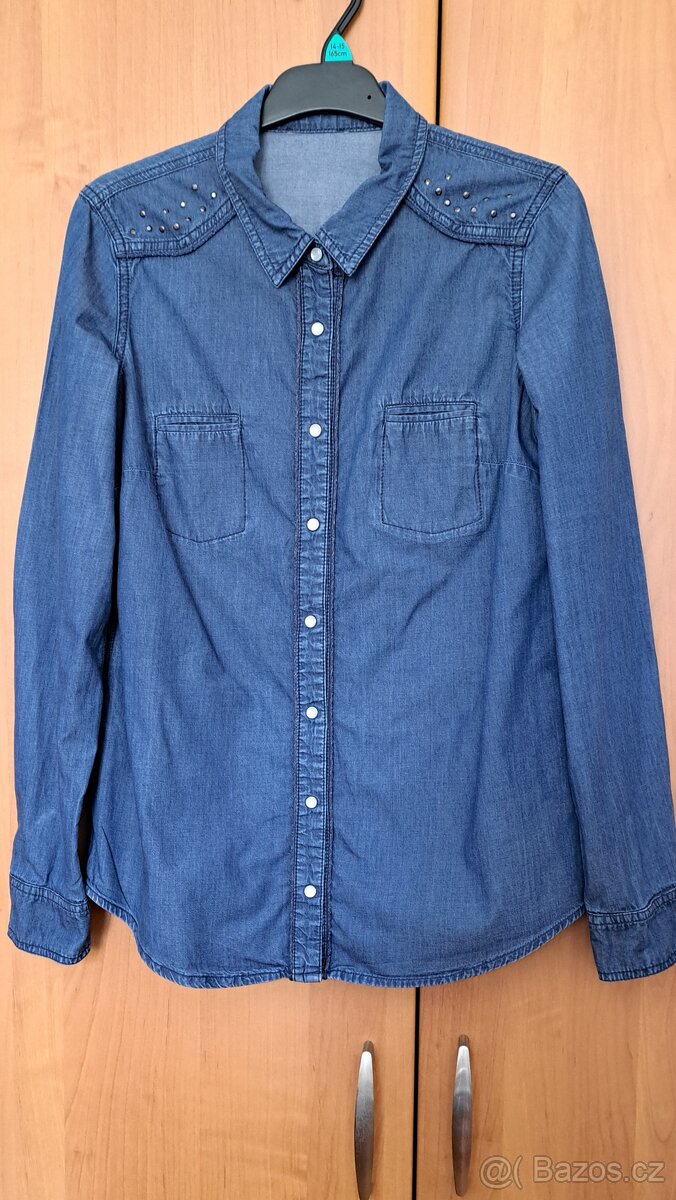 Dámská/dívčí riflová KOŠILE 36/38 Butik