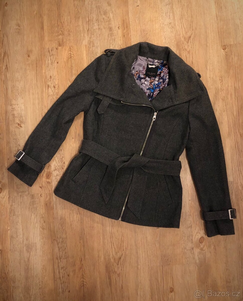 Vlněný zimní dámský kabát Ted Baker