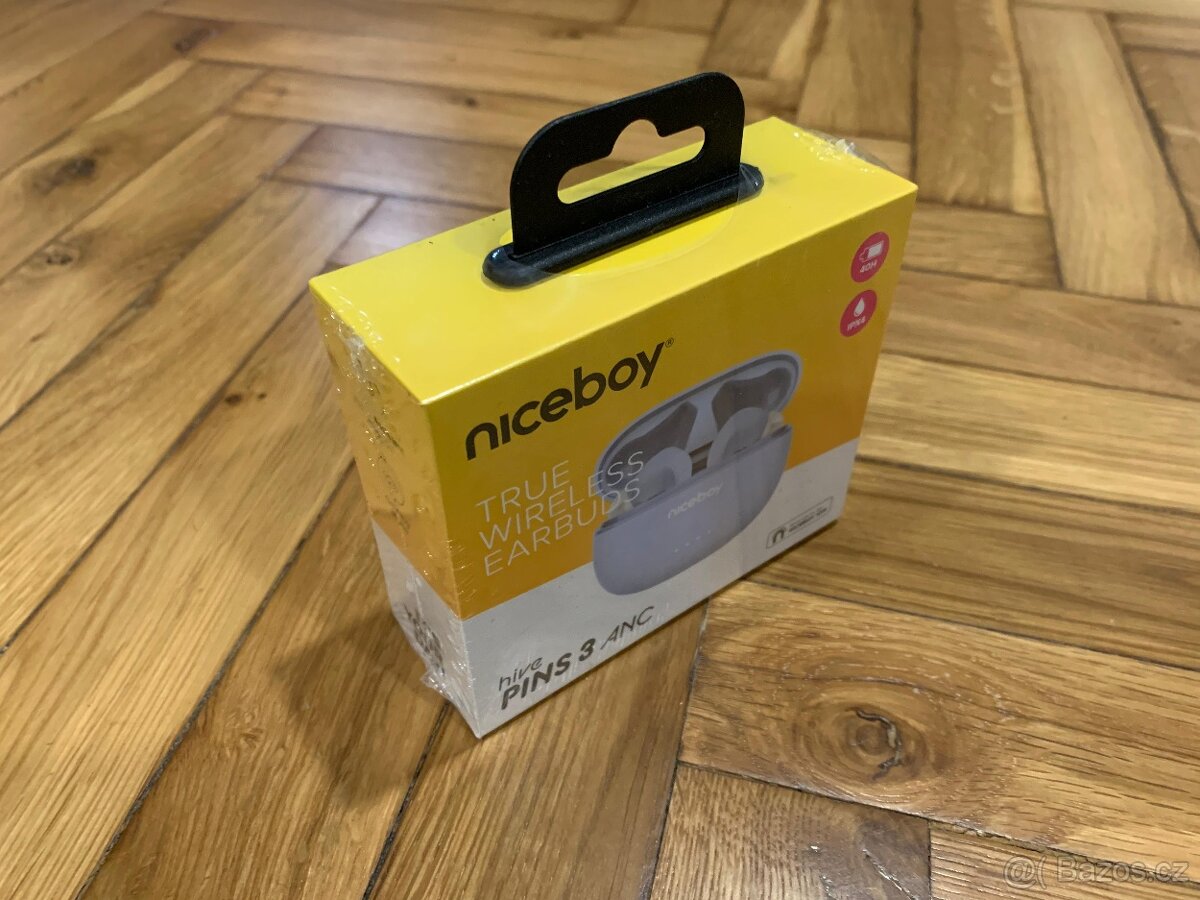 Sluchátka NICEBOY hive PINS 3 ANC světle modré