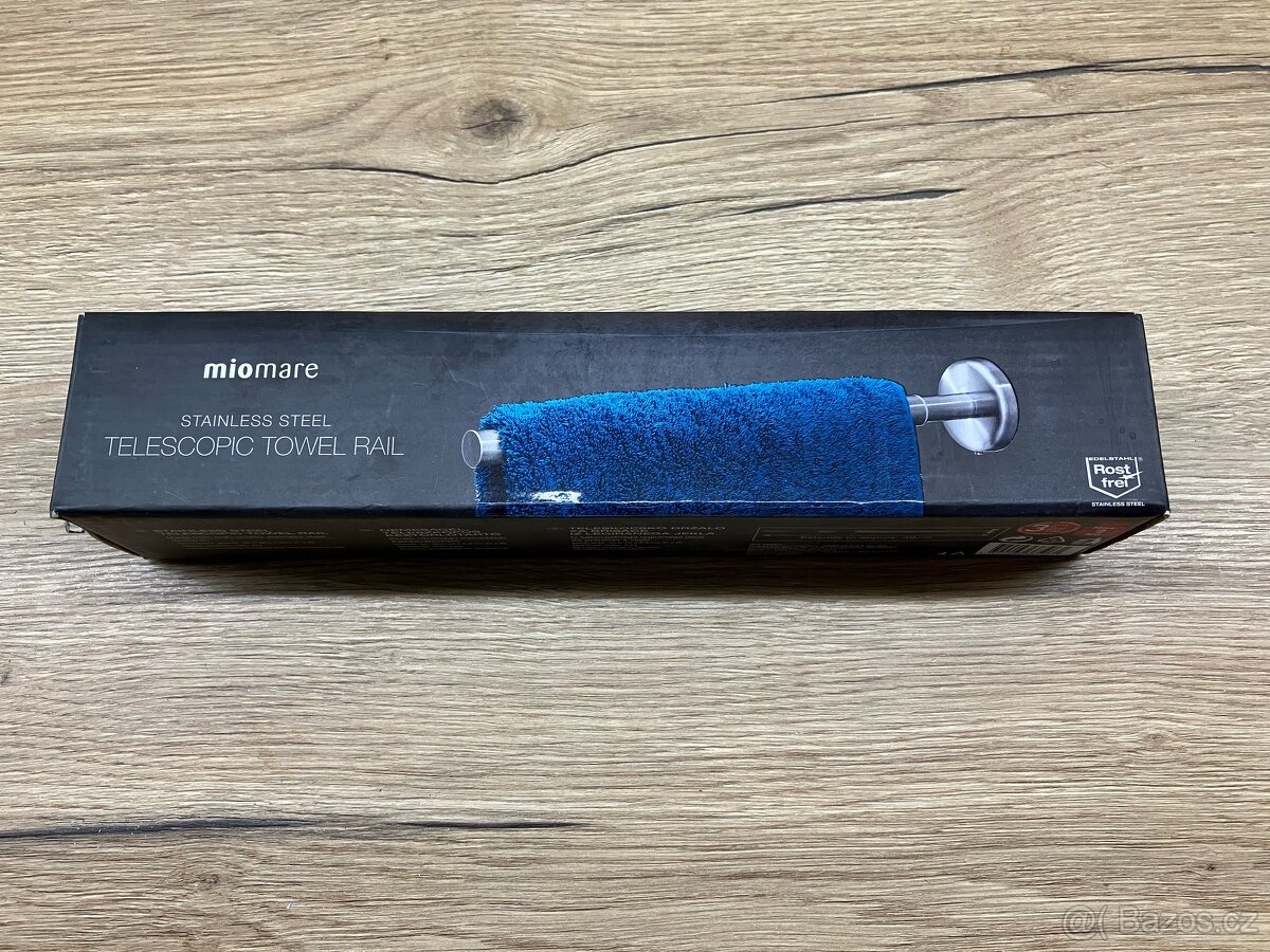 Teleskopický držák na ručníky z ušlechtilé oceli