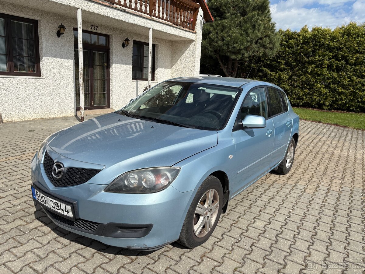 Mazda 3- 1,4i- 62kw, klimatronic, r. 08