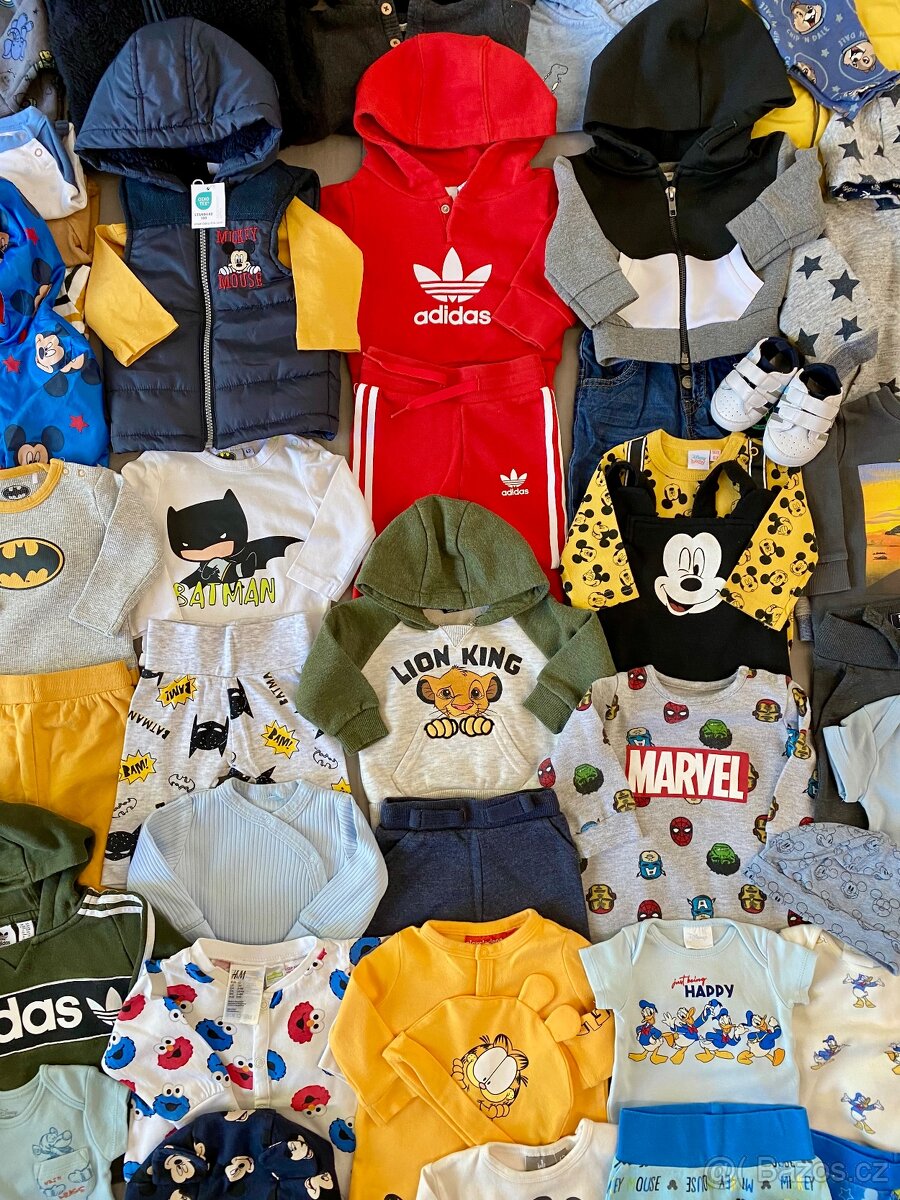 Balík oblečení miminko chlapeček 0-6 m