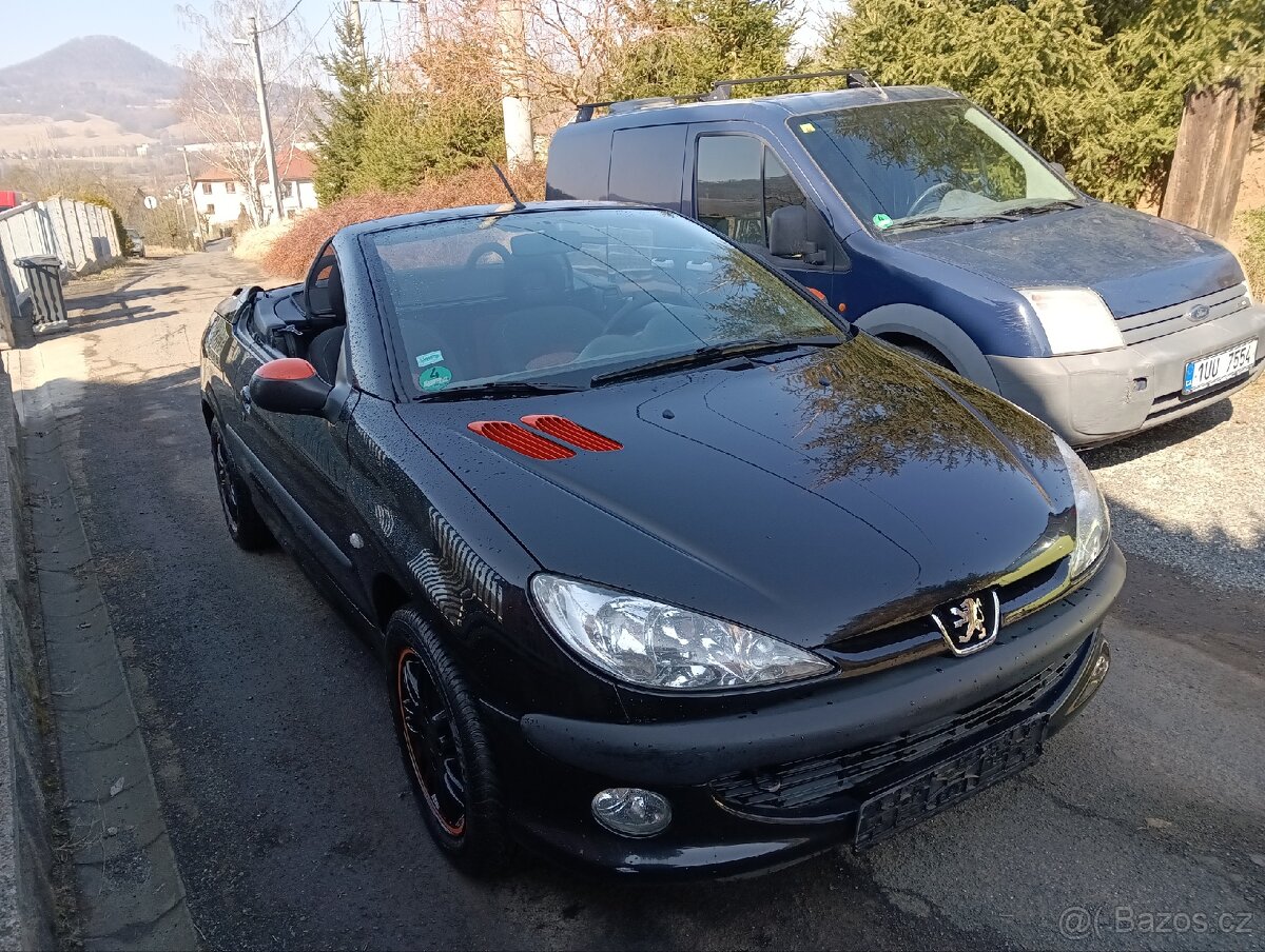 Peugeot 206 cc 1.6 -80kw,cabrio,rok2003,stk,top