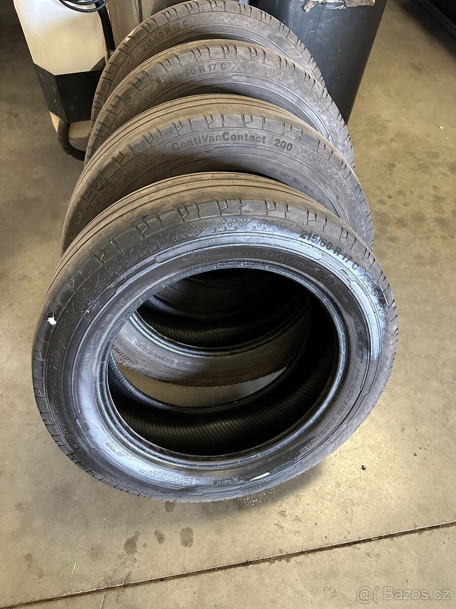 CONTINENTAL 215/60/17C letní sada pneu