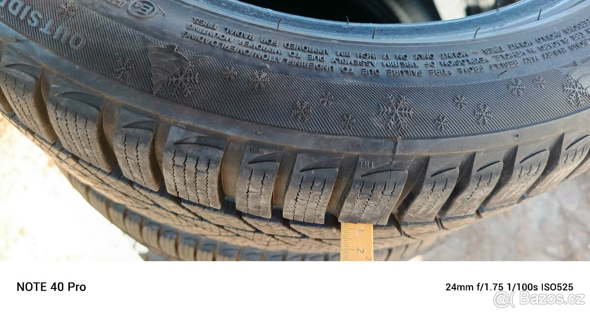 Nízkoprofilové pneu wanli 205/50R17 zimni