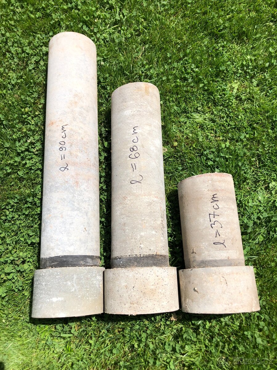 Azbestocementové trubky, vnitřní průměr 150 mm
