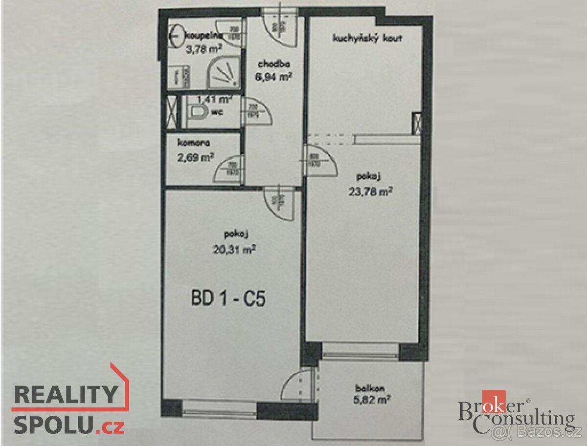 Prodej, byty/2+kk, 67 m2, U Dráhy 413/9, 66449 Ostopovice, B