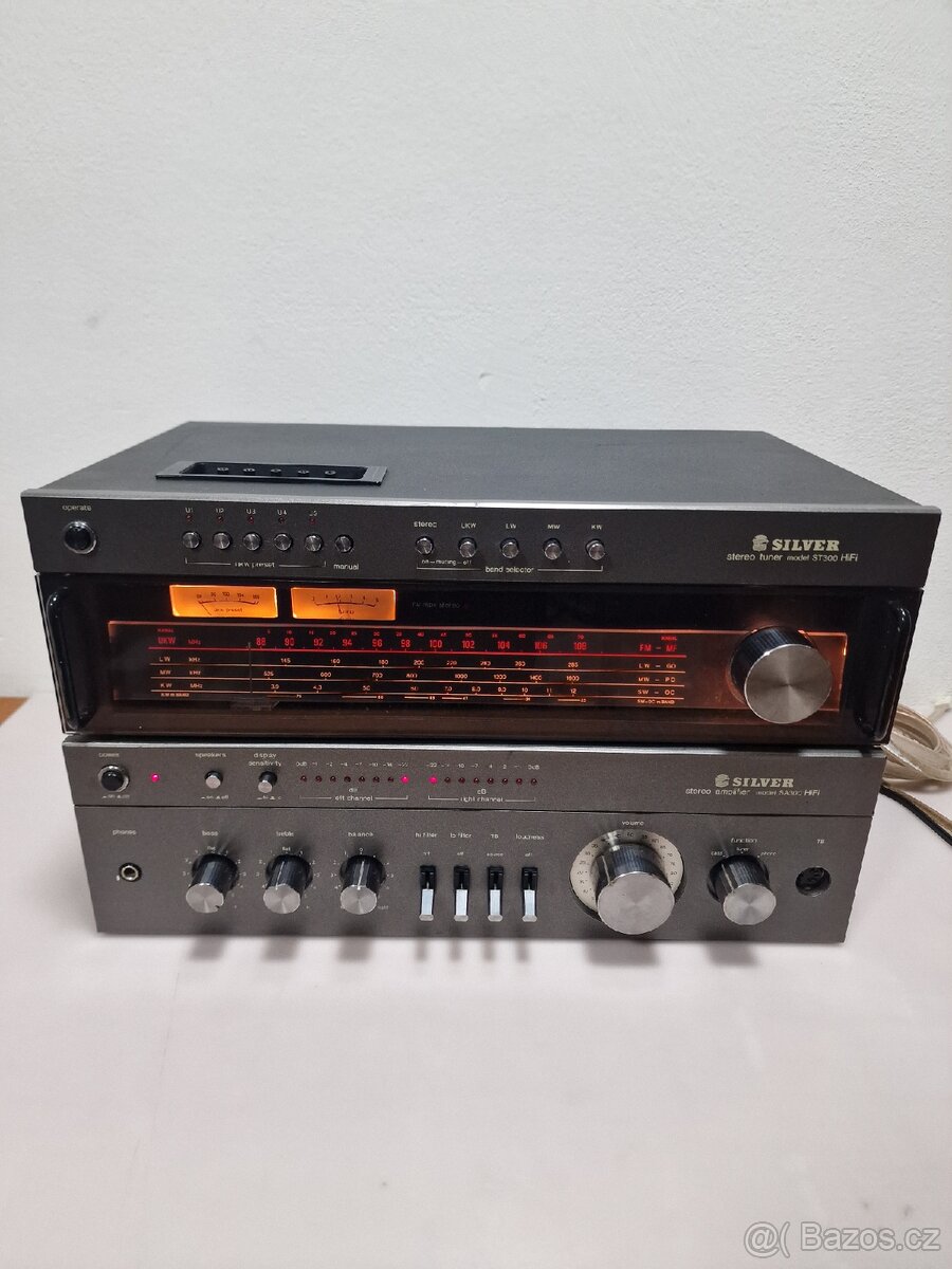 STEREO ZESILOVAČ SILVER SA300/ST300 - 330 W RMS