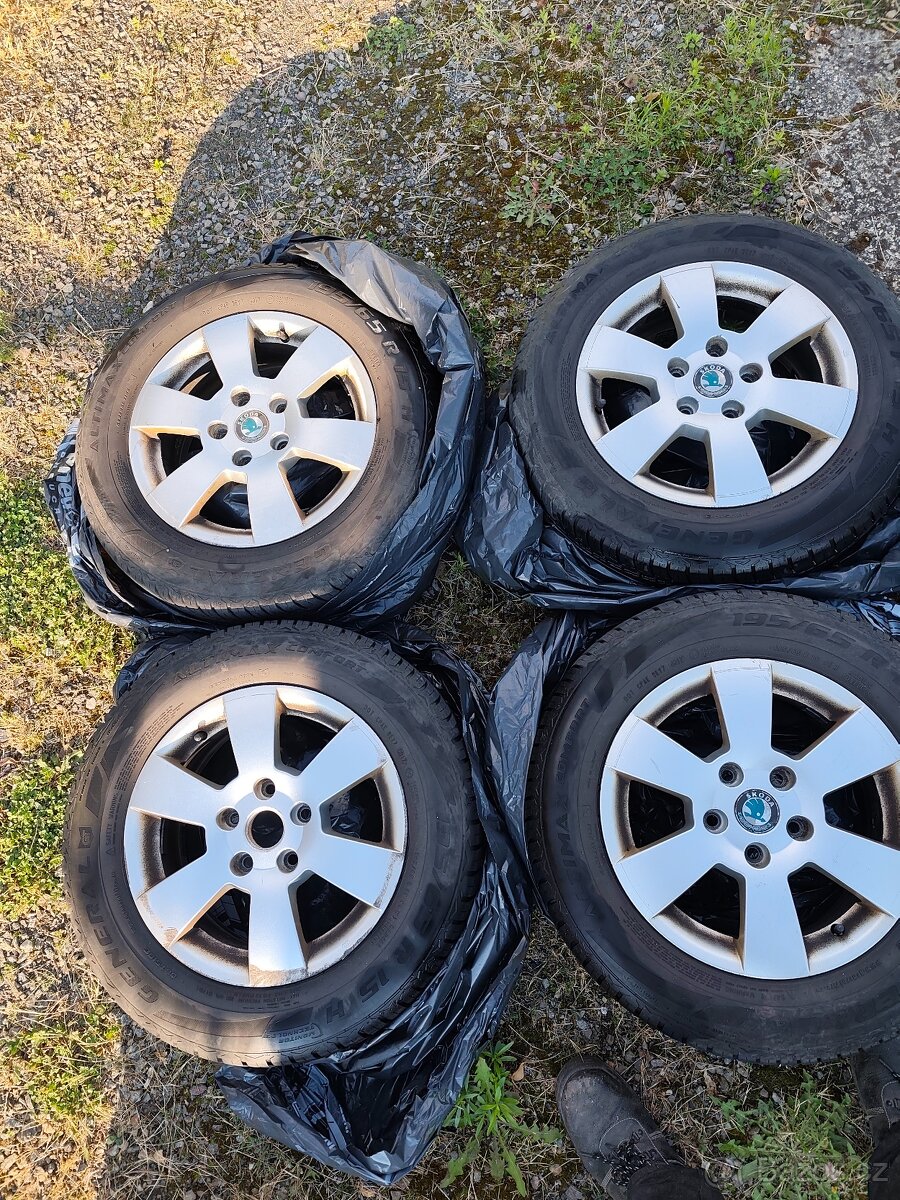 4x alu kola Octavia 2 195/65 R15 Letní
