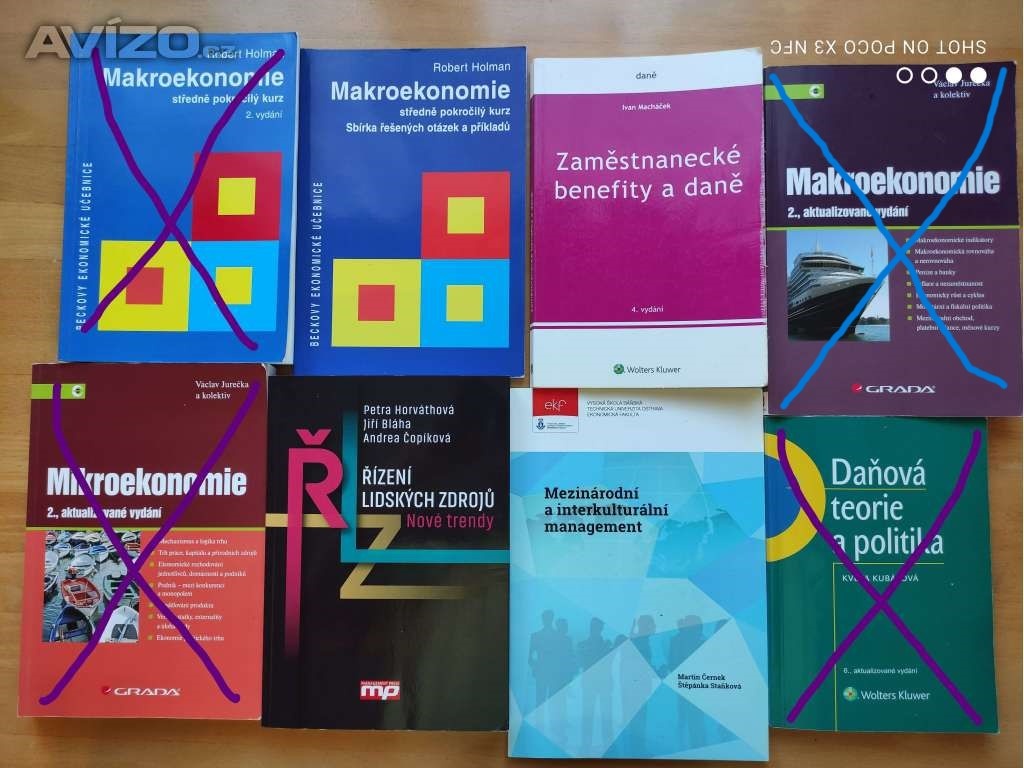 Prodám Makroekonomie, Mikroekonomie, Daňová teorie..........