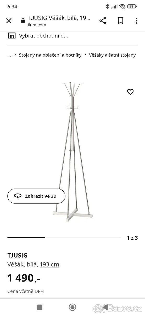 Věšák IKEA