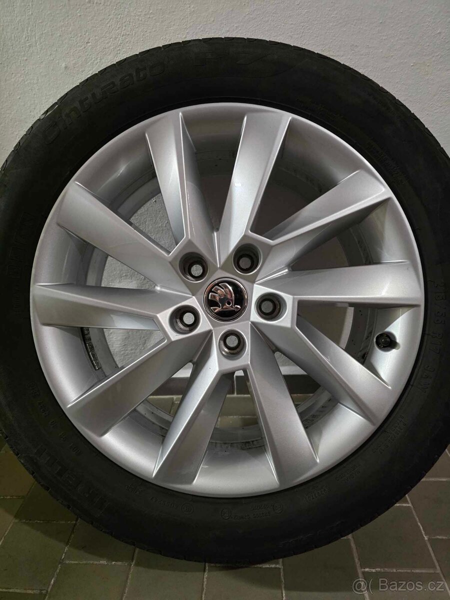 Originální alu kola Škoda Superb 3 R17 5x112
