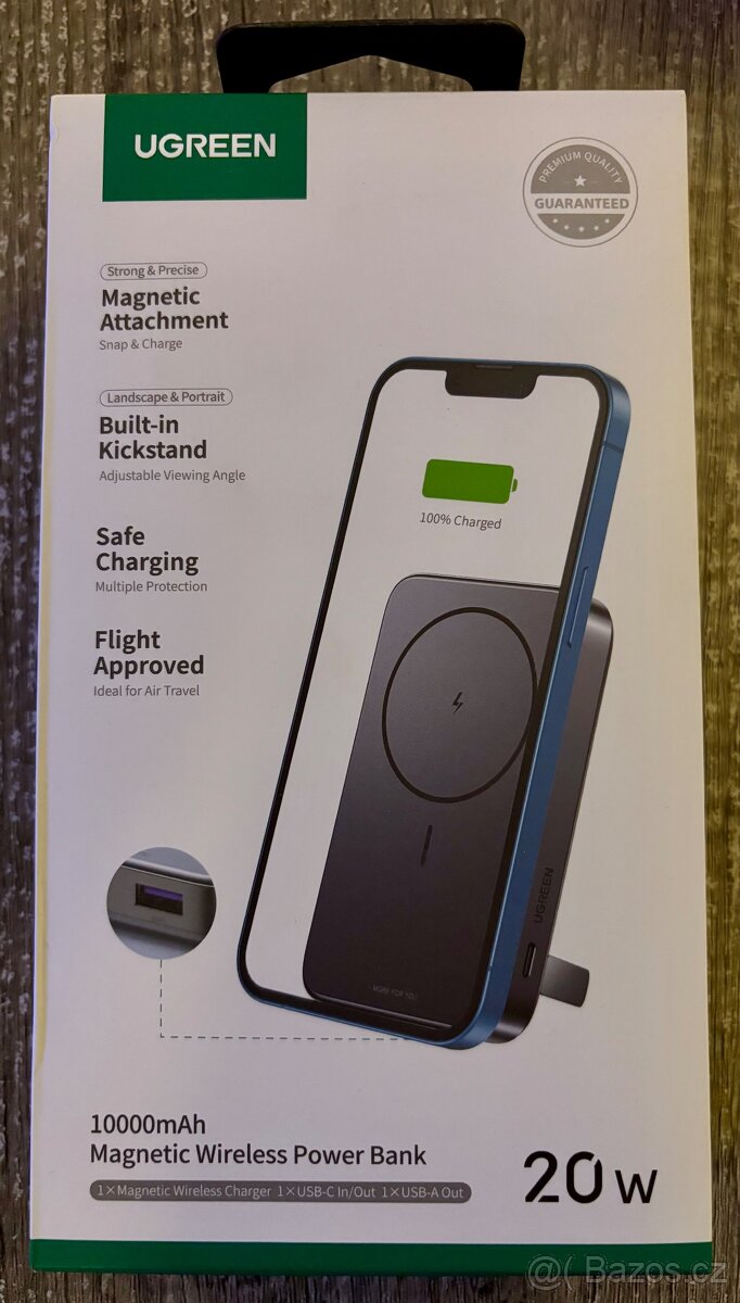 Powerbanka UGREEN Foldable Kickstand Magnetic 10000mAh