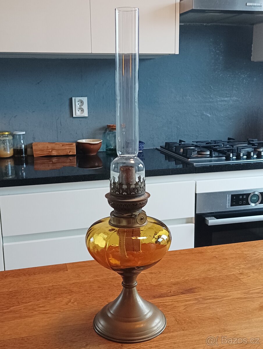 STAROŽITNÁ ART DECO PETROLEJKA GAUDARD, 20.–30. LÉTA