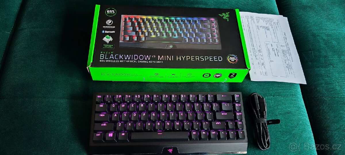 Herní Klavesnice Razer BLACKWIDOW V3 MINI HyperSpeed Black