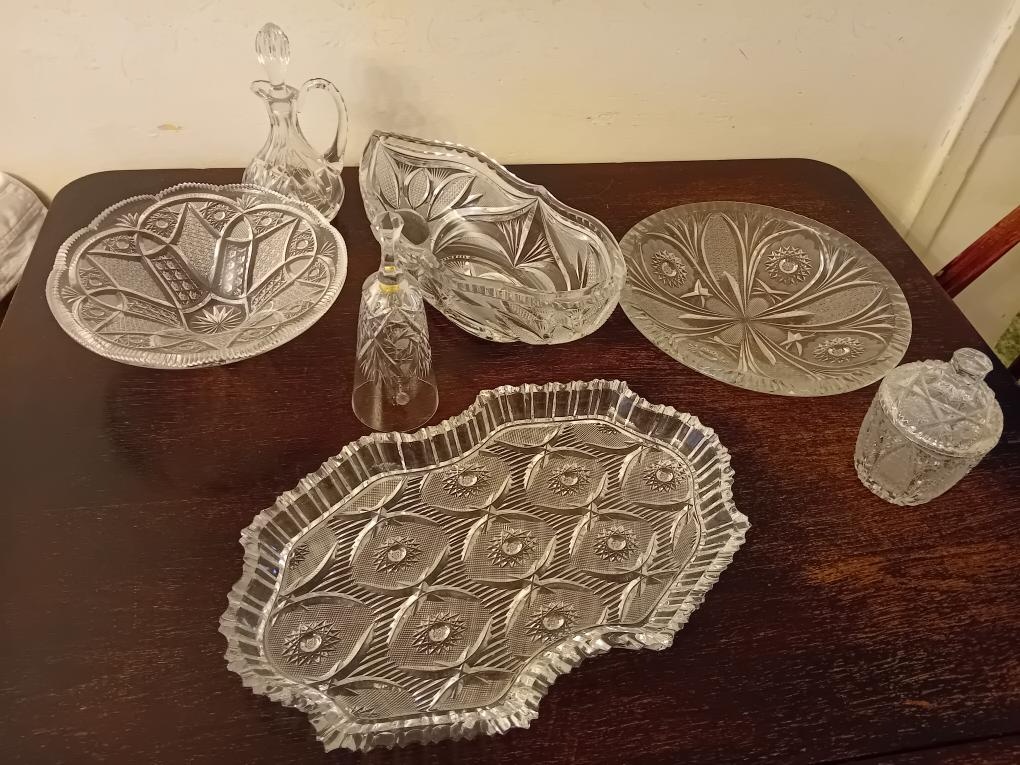 broušené sklo - pozůstalost