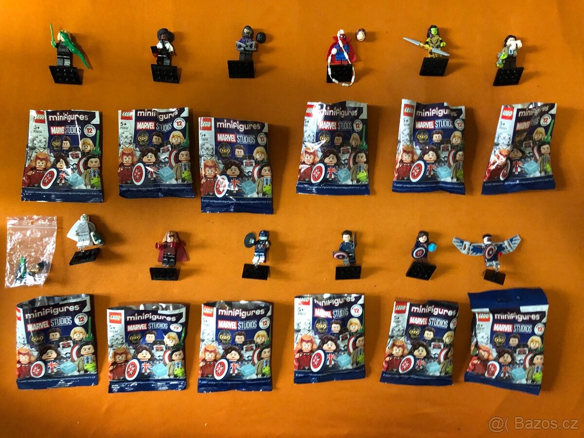 Lego 71031 - kompletní série 12 minifigurek Studio Marvel