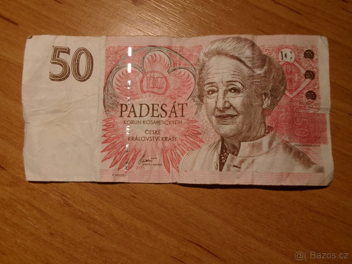 50 korun kosmetických.