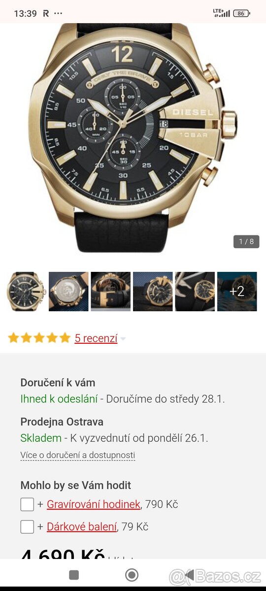 Krásné hodinky diesel