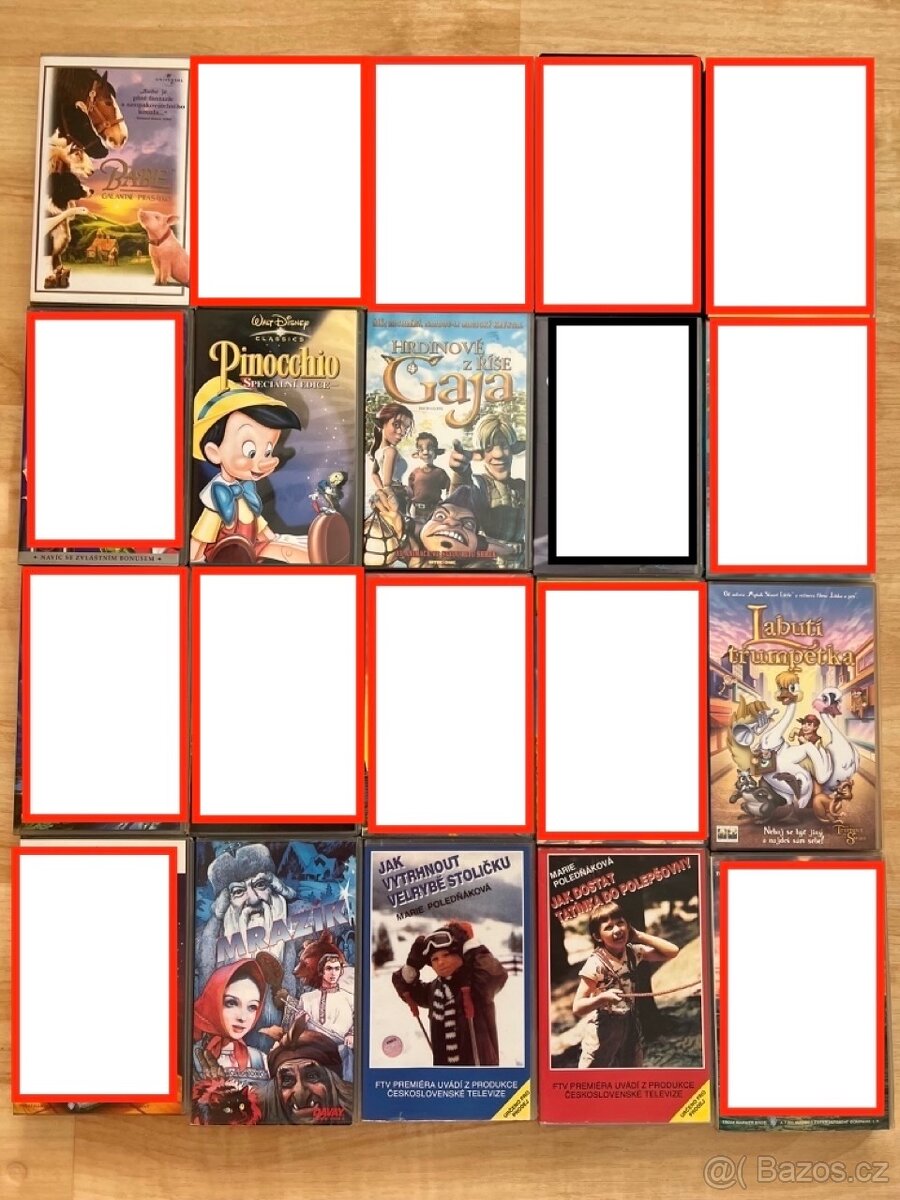 Originál VHS videokazety - různé