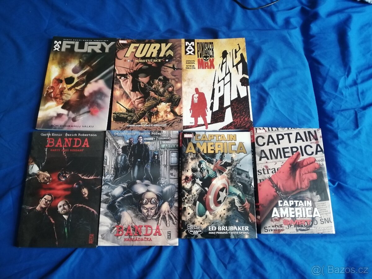 Fury, Banda, Captain America, Punisher Max