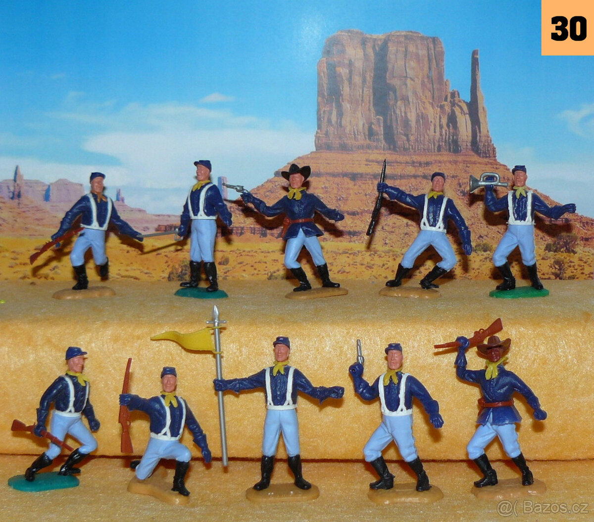 ( 30 ) Timpo Toys originál figurky : vojáci únie ( severu )