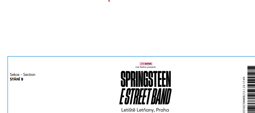 Bruce Springsteen - 15. 6. 2025, Praha