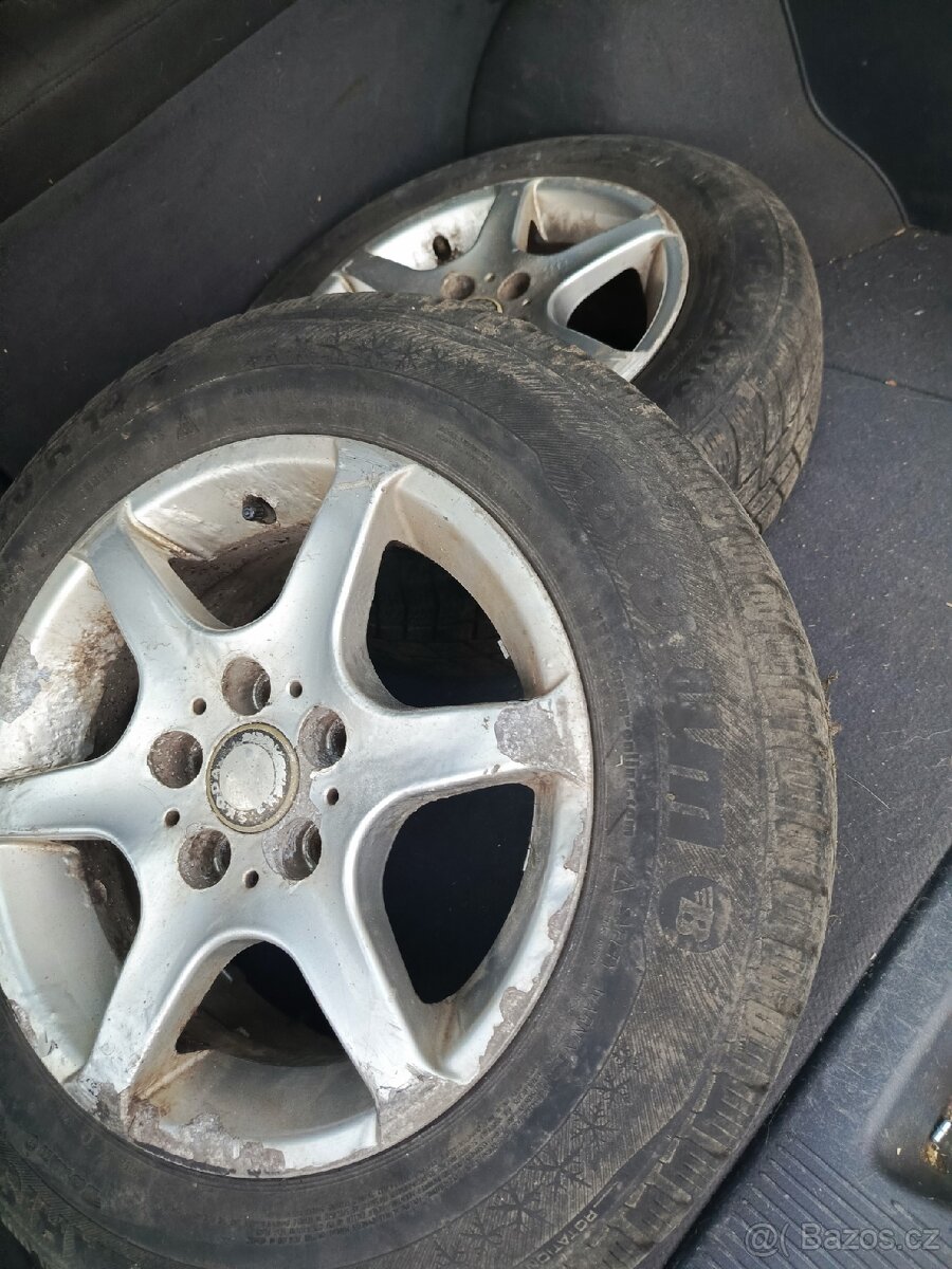 ALU kola 5x100 R14 viz foto stav tak na zimu. Cena za 4