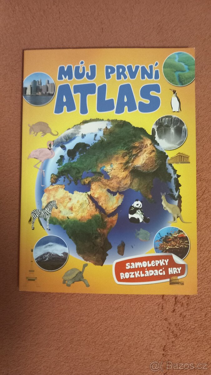 Můj první atlas, samolepky, velká hra