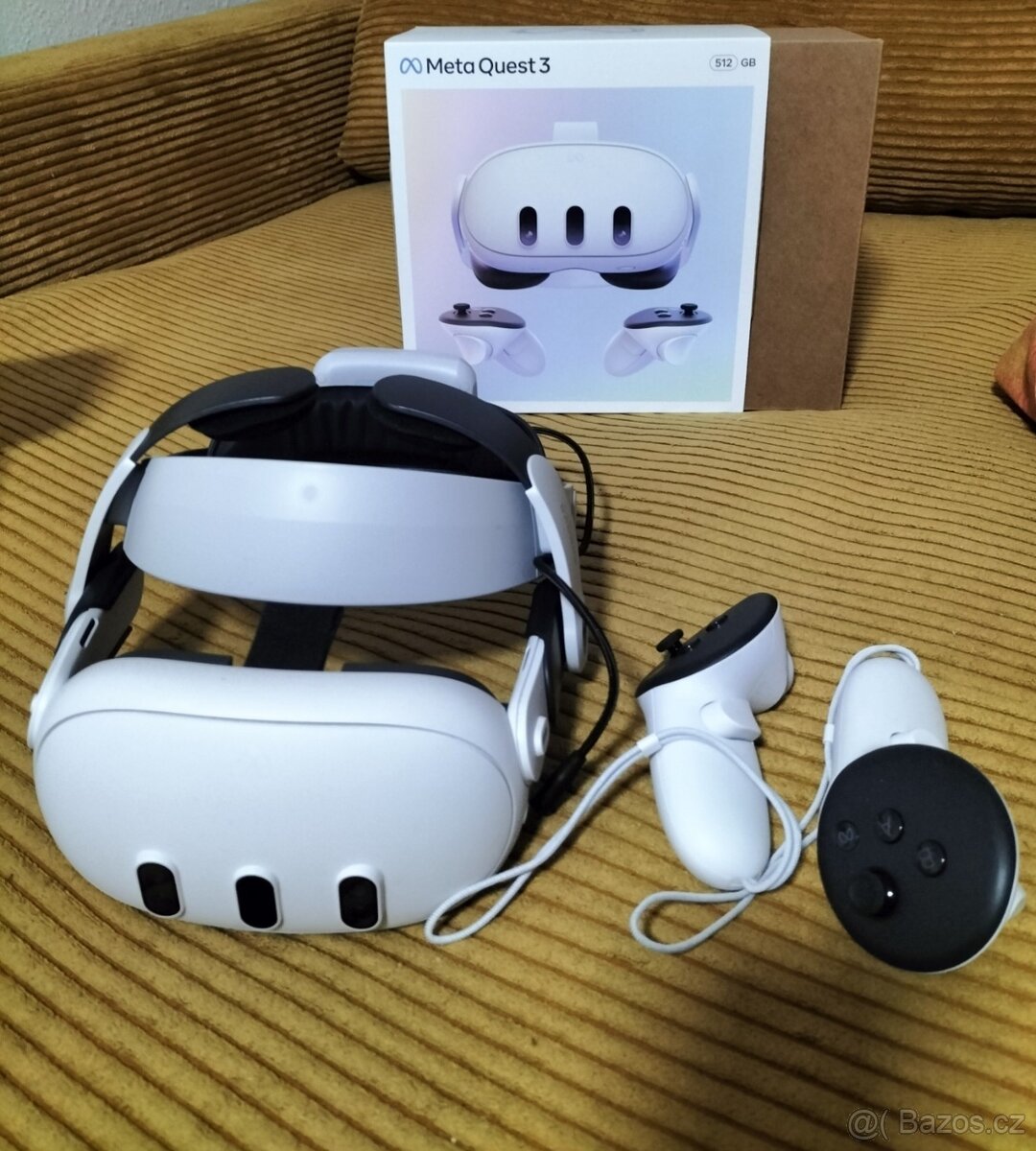 Meta Quest 3 (512 GB) + Bobovr M3 Pro hlavový popruh