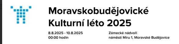 Dve akreditace na Moravskobudějovické Kulturní léto 2025 8.