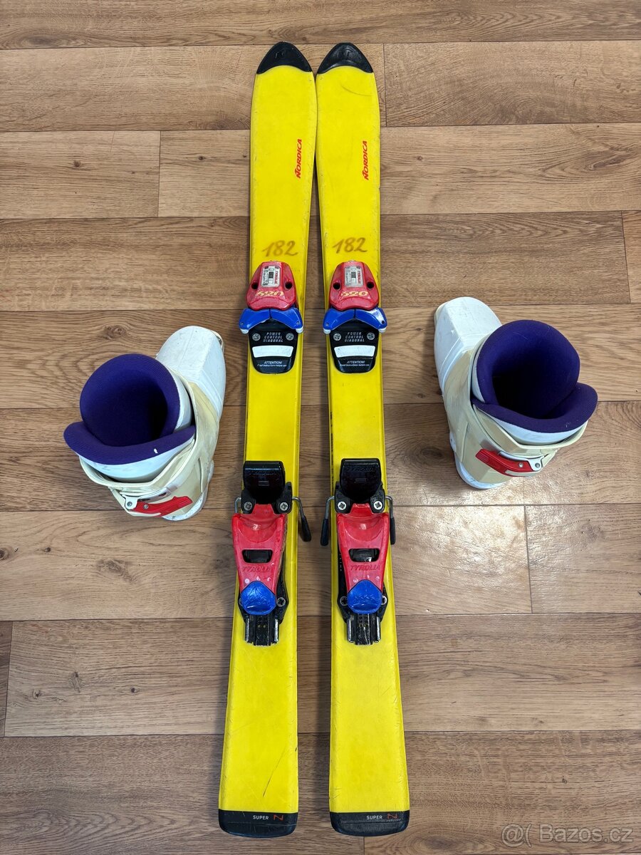 Dětské Lyže + lyžařské boty