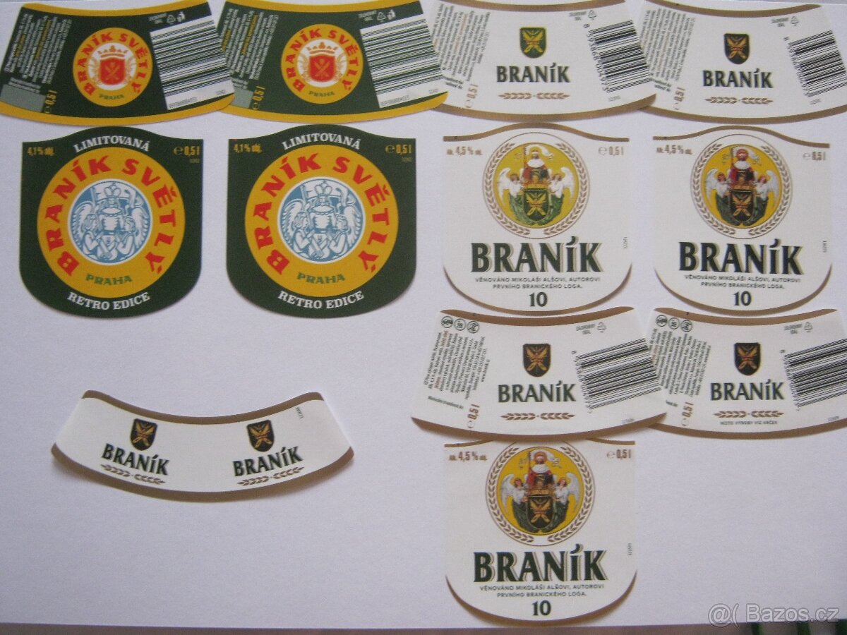 100ks 2007-2025 pivní etikety Praha Braník Staropramen