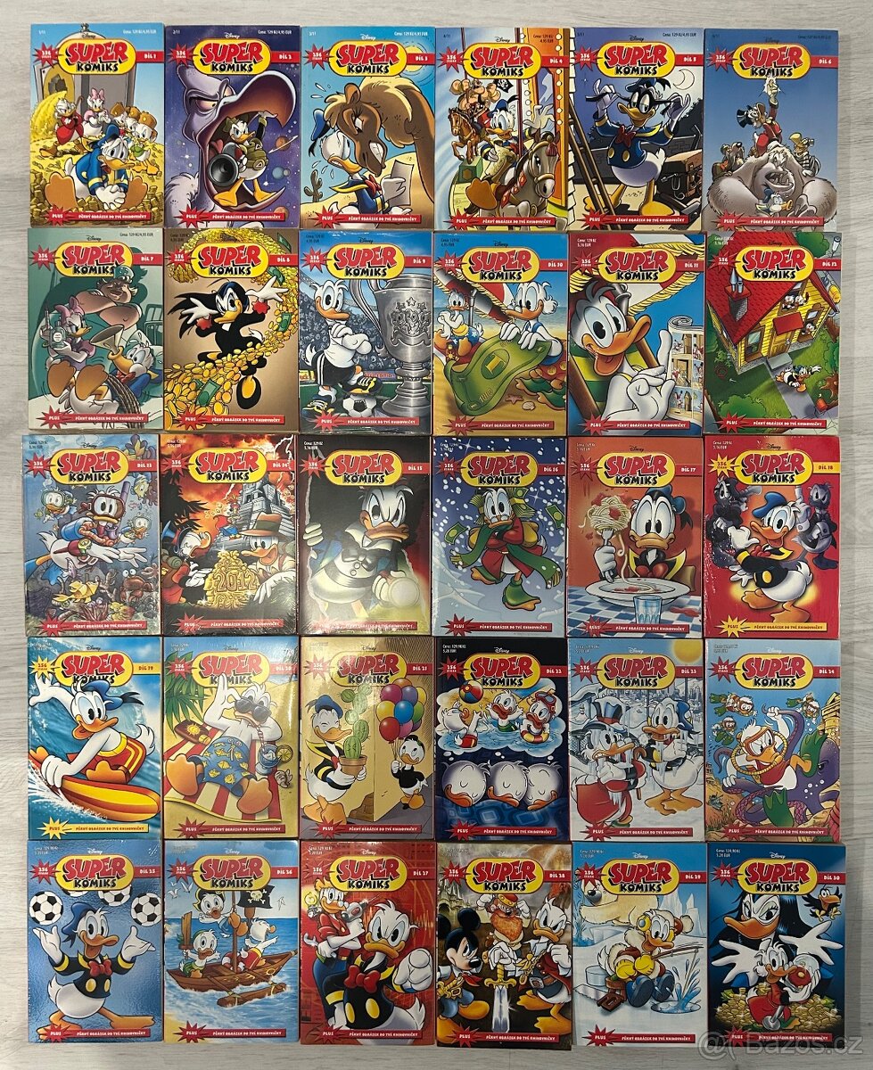 Prodám Walt Disney Super komiksy z první a druhé řady: