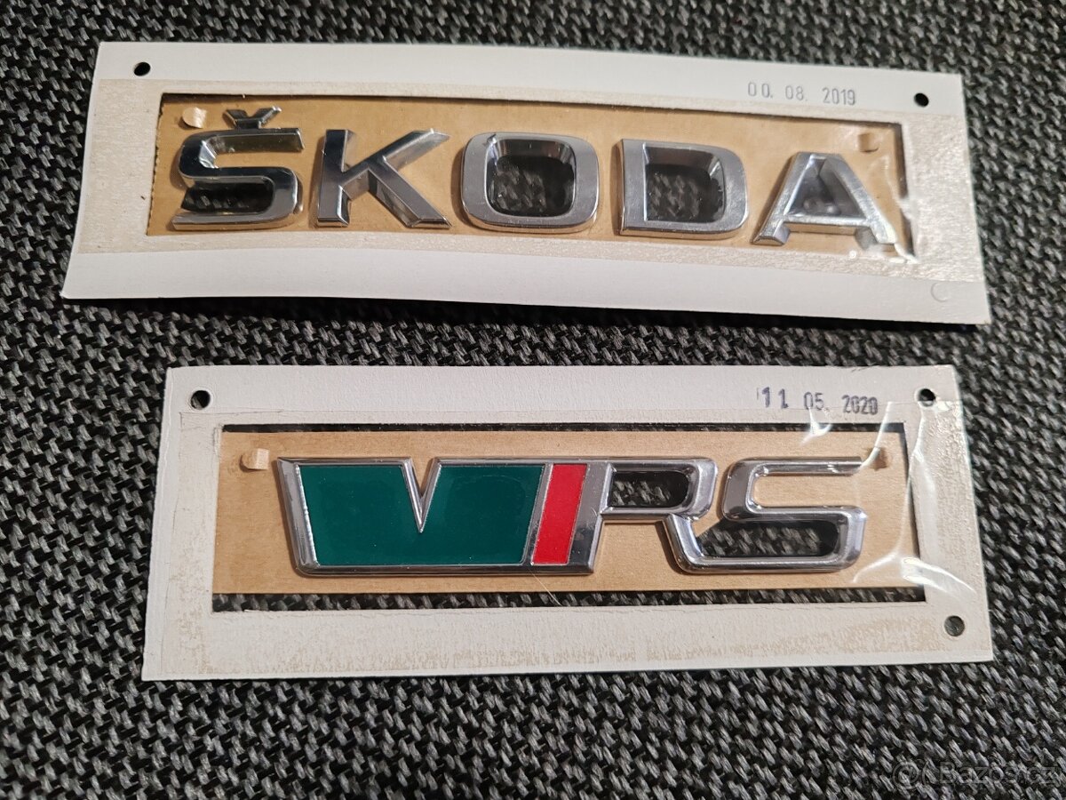 Nápis Škoda RS